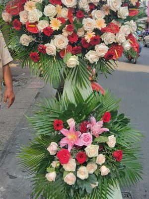 Lẵng hoa chúc mừng  -CM025